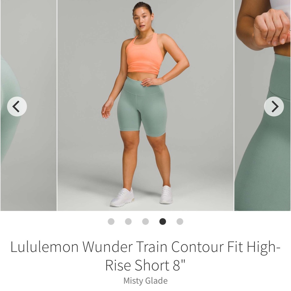lululemon Shorts High-Rise Contour size 4 hemmed shorter